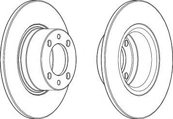 Disc frana MERCEDES A-CLASS (W168) (1997 - 2004) FERODO DDF1035 piesa NOUA