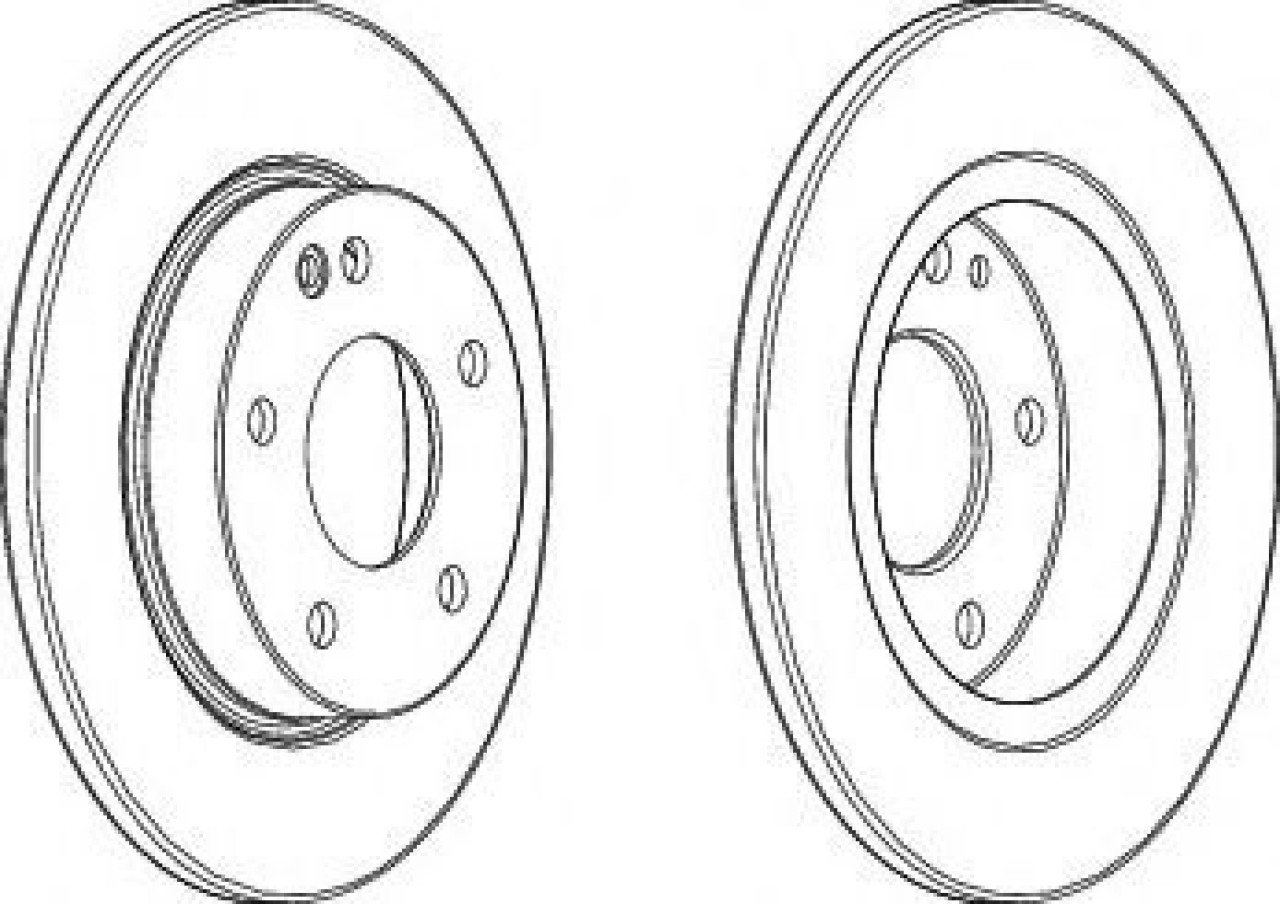 Disc frana MERCEDES A-CLASS (W168) (1997 - 2004) FERODO DDF1034C piesa NOUA