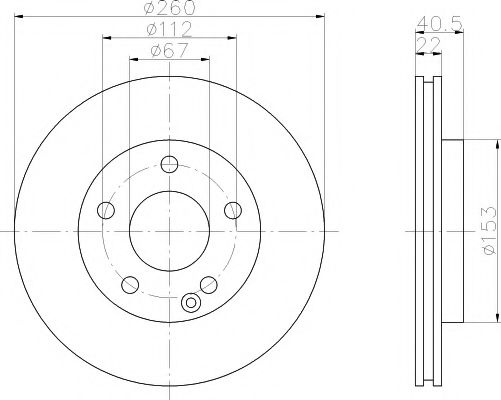 Disc frana MERCEDES A-CLASS (W168) (1997 - 2004) TEXTAR 92091303 piesa NOUA