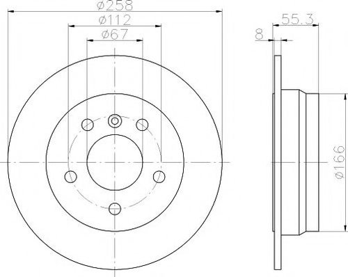 Disc frana MERCEDES A-CLASS (W168) (1997 - 2004) TEXTAR 92099703 piesa NOUA