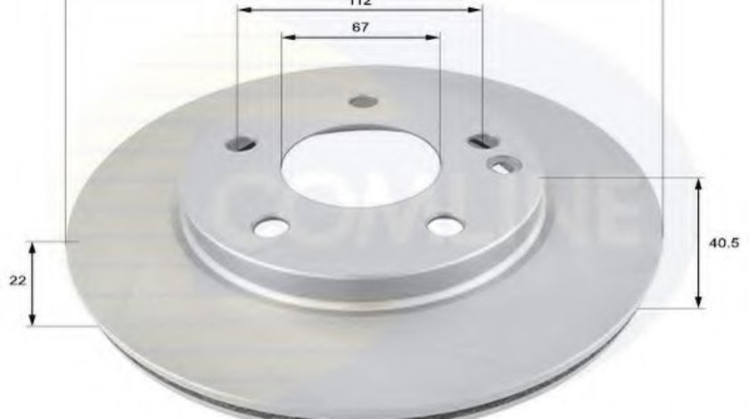 Disc frana MERCEDES A-CLASS (W168) (1997 - 2004) COMLINE ADC1605V piesa NOUA