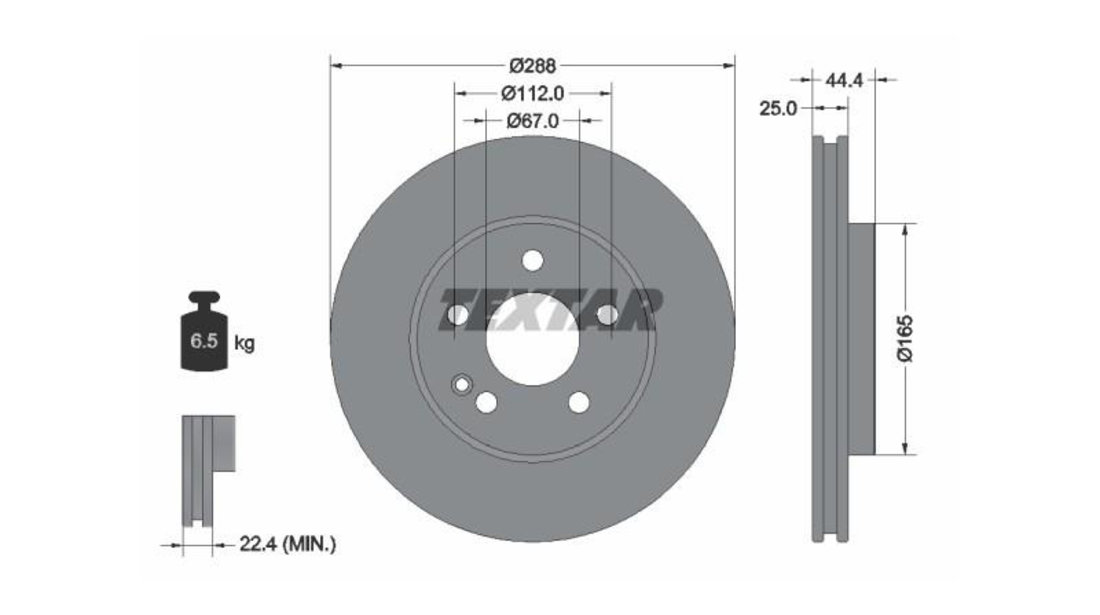 Disc frana Mercedes A-CLASS (W169) 2004-2012 #3 0986479234