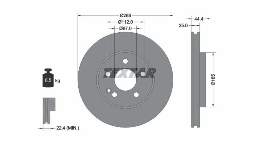 Disc frana Mercedes A-CLASS (W169) 2004-2012 #3 0986479234