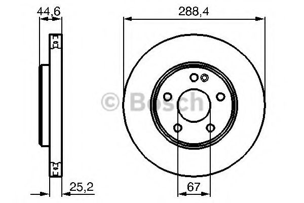 Disc frana MERCEDES A-CLASS (W169) (2004 - 2012) BOSCH 0 986 479 234 piesa NOUA