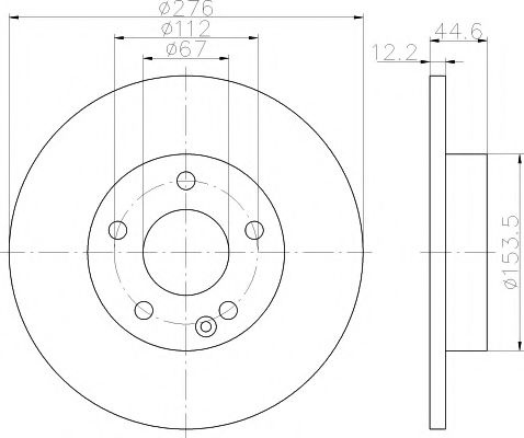 Disc frana MERCEDES A-CLASS (W169) (2004 - 2012) TEXTAR 92131803 piesa NOUA