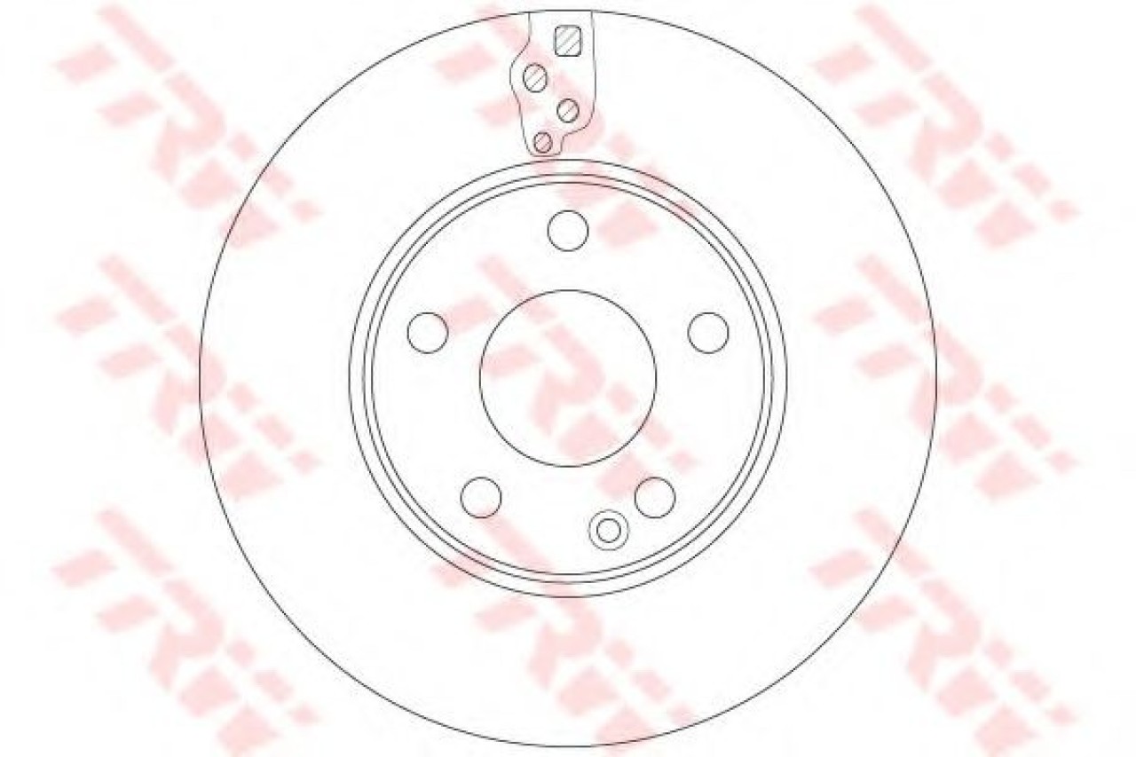 Disc frana MERCEDES A-CLASS (W176) (2012 - 2016) TRW DF6548 piesa NOUA