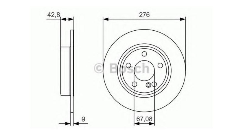 Disc frana Mercedes B-CLASS (W246, W242) 2011-2016 #2 08B34740