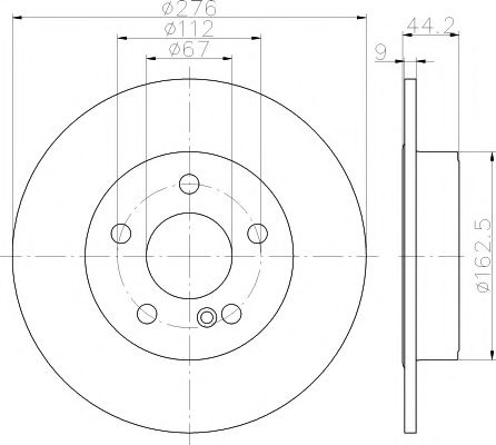 Disc frana MERCEDES B-CLASS (W246, W242) (2011 - 2016) TEXTAR 92241303 piesa NOUA