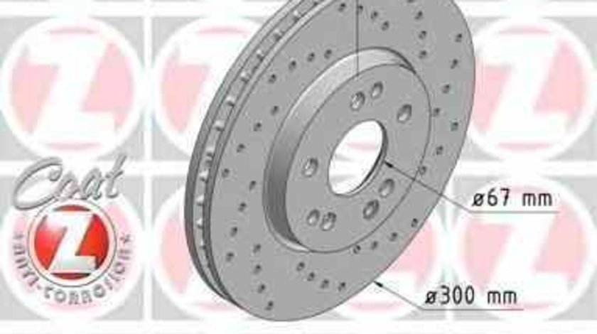 Disc frana MERCEDES-BENZ 190 W201 ZIMMERMANN 400.1419.52