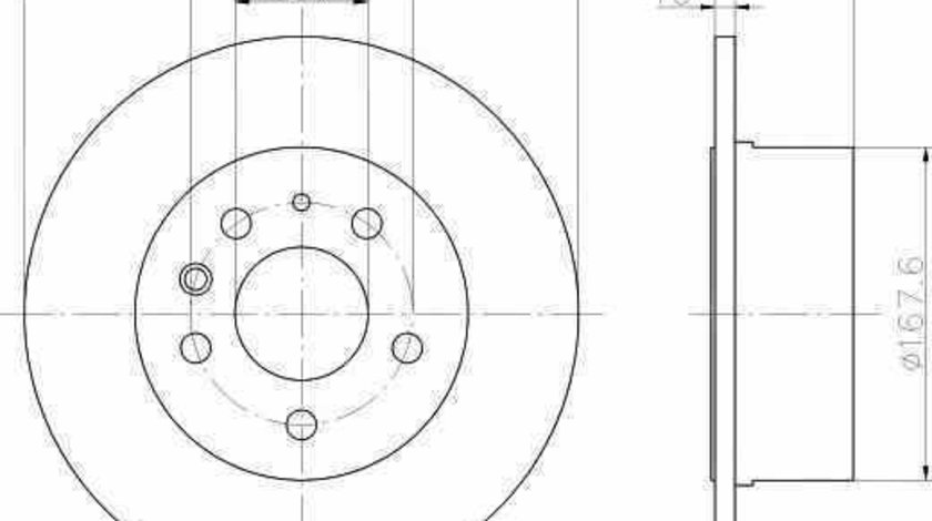 Disc frana MERCEDES-BENZ /8 W115 TEXTAR 92032600