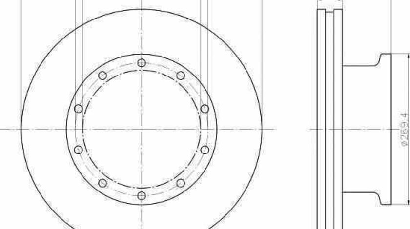 Disc frana MERCEDES-BENZ ACTROS MP4 TEXTAR 93087900