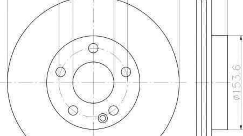 Disc frana MERCEDES-BENZ B-CLASS (W246, W242) TEXTAR 92257003