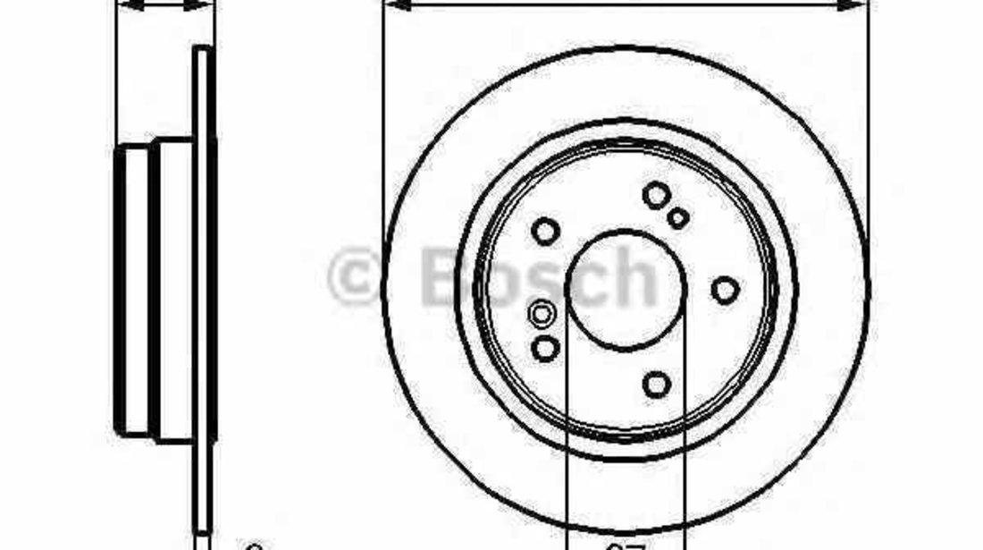 Disc frana MERCEDES-BENZ C-CLASS W203 BOSCH 0 986 478 325