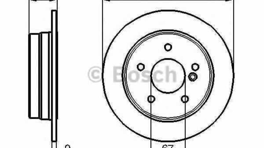 Disc frana MERCEDES-BENZ E-CLASS W124 BOSCH 0 986 478 255