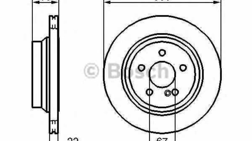 Disc frana MERCEDES-BENZ E-CLASS W211 BOSCH 0 986 479 042