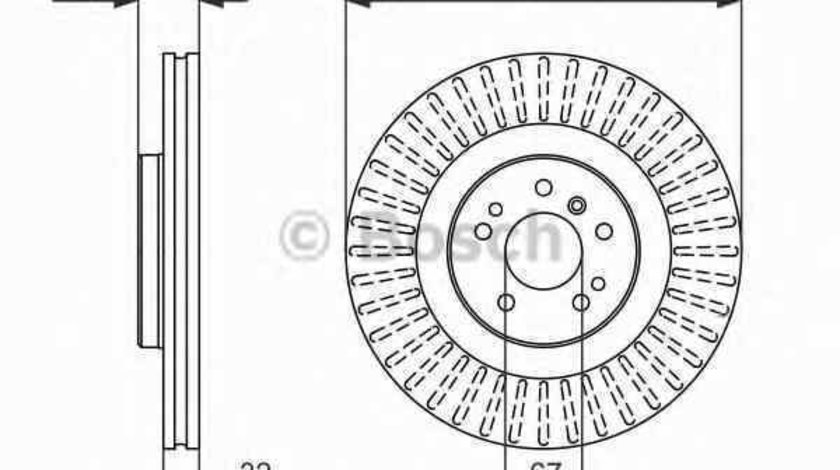 Disc frana MERCEDES-BENZ M-CLASS W164 BOSCH 0 986 479 329