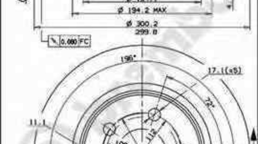 Disc frana MERCEDES-BENZ S-CLASS (W140) BREMBO 09.5716.10