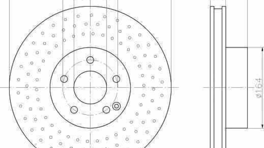 Disc frana MERCEDES-BENZ S-CLASS W220 TEXTAR 92099203