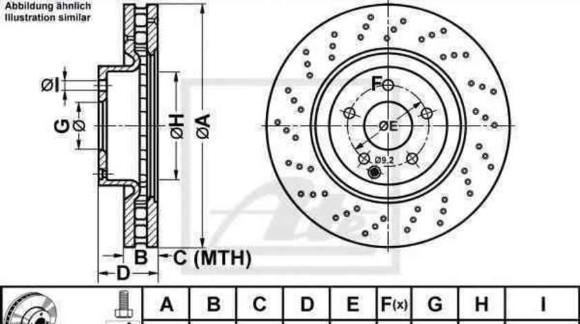 Disc frana MERCEDES-BENZ S-CLASS W221 ATE 24.0132-0137.1