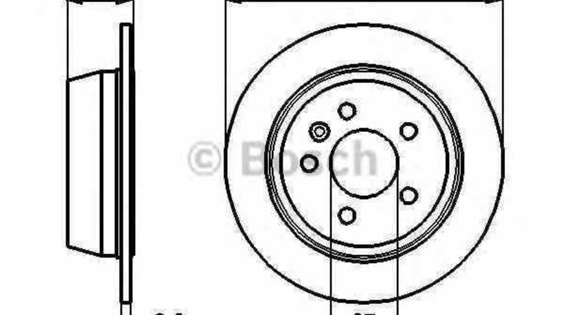 Disc frana MERCEDES-BENZ VITO bus 638 BOSCH 0 986 478 873