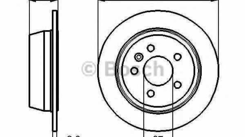 Disc frana MERCEDES-BENZ VITO bus 638 BOSCH 0 986 478 873