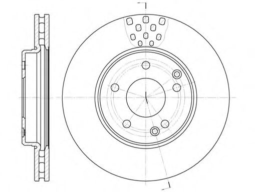 Disc frana MERCEDES C-CLASS Combi (S202) (1996 - 2001) REMSA 6751.10 piesa NOUA