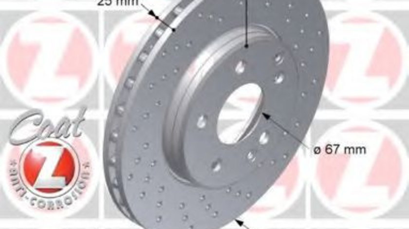 Disc frana MERCEDES C-CLASS Combi (S202) (1996 - 2001) ZIMMERMANN 400.1435.52 piesa NOUA