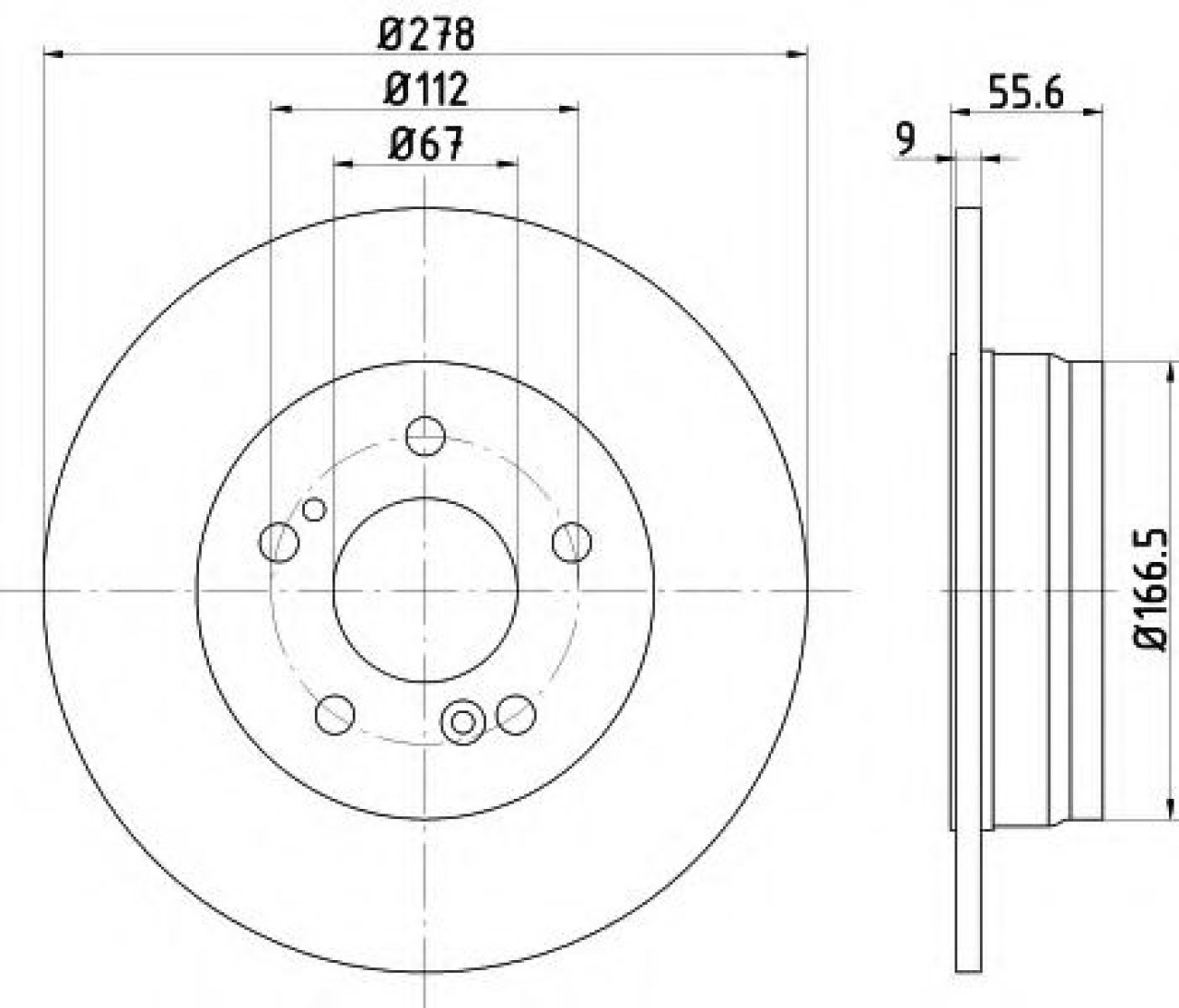 Disc frana MERCEDES C-CLASS Combi (S202) (1996 - 2001) TEXTAR 92032703 piesa NOUA