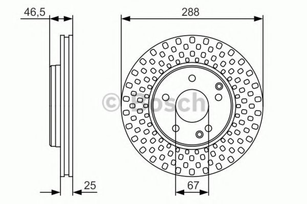 Disc frana MERCEDES C-CLASS Combi (S202) (1996 - 2001) BOSCH 0 986 479 R69 piesa NOUA