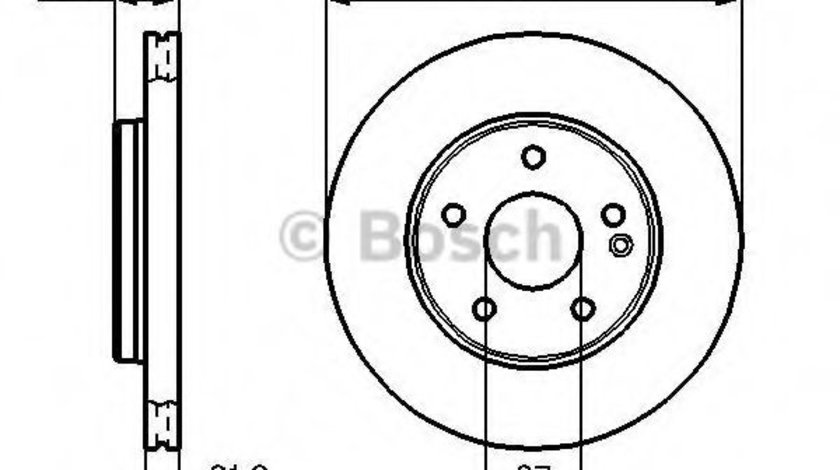 Disc frana MERCEDES C-CLASS Combi (S202) (1996 - 2001) BOSCH 0 986 478 301 piesa NOUA