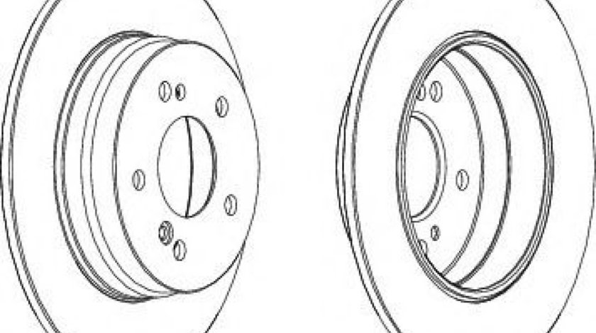 Disc frana MERCEDES C-CLASS Combi (S202) (1996 - 2001) FERODO DDF819 piesa NOUA