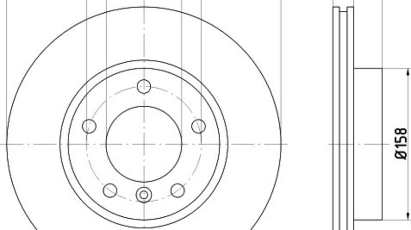 Disc frana MERCEDES C-CLASS Combi (S202) (1996 - 2001) KRIEGER 0950004090 piesa NOUA