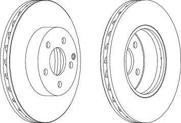 Disc frana MERCEDES C-CLASS Cupe (C204) (2011 - 2016) FERODO DDF1690 piesa NOUA