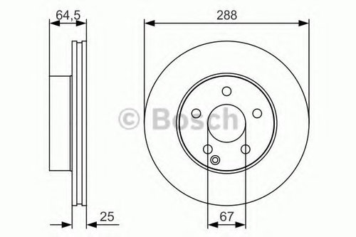 Disc frana MERCEDES C-CLASS Cupe (C204) (2011 - 2016) BOSCH 0 986 479 S83 piesa NOUA