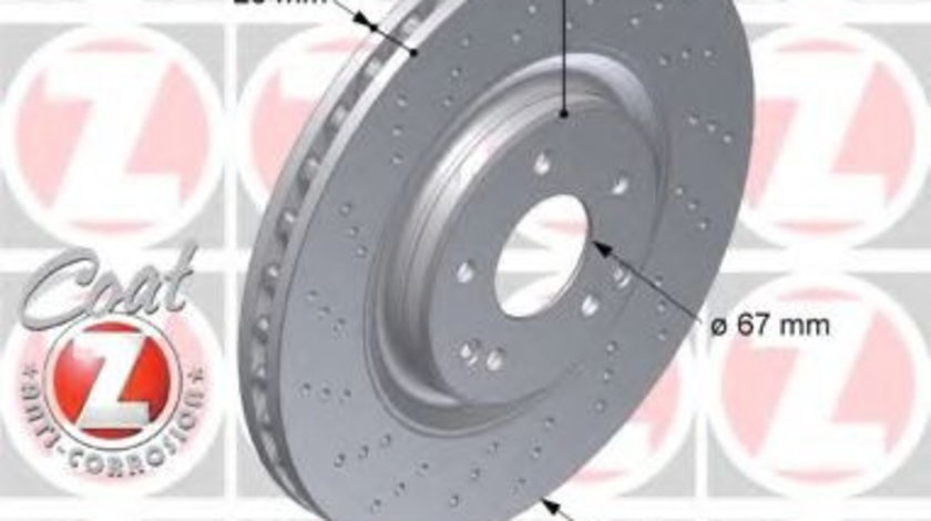 Disc frana MERCEDES C-CLASS Sportscoupe (CL203) (2001 - 2011) ZIMMERMANN 400.3624.20 piesa NOUA