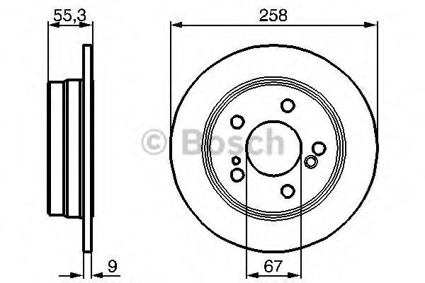 Disc frana MERCEDES C-CLASS (W202) (1993 - 2000) BOSCH 0 986 478 188 piesa NOUA