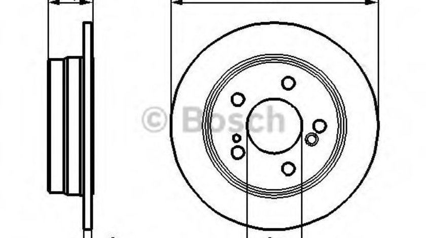 Disc frana MERCEDES C-CLASS (W202) (1993 - 2000) BOSCH 0 986 478 188 piesa NOUA