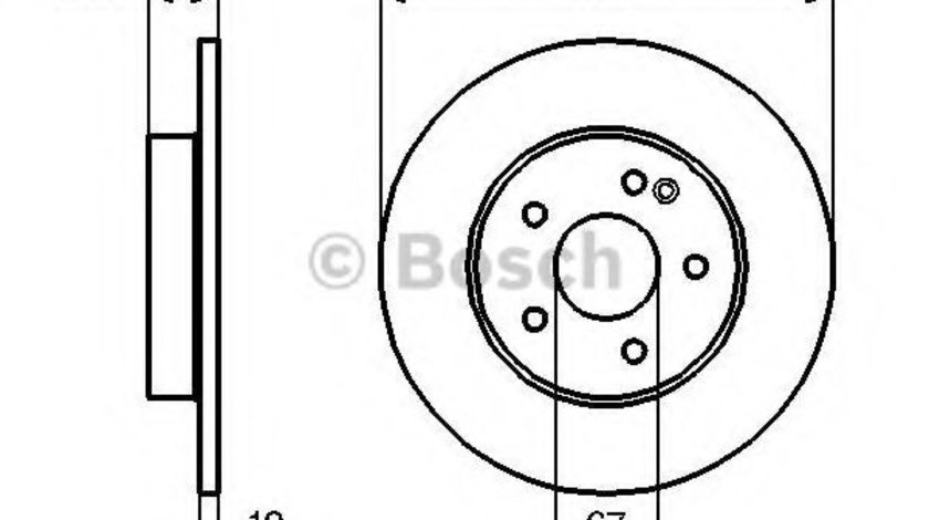 Disc frana MERCEDES C-CLASS (W202) (1993 - 2000) BOSCH 0 986 478 262 piesa NOUA