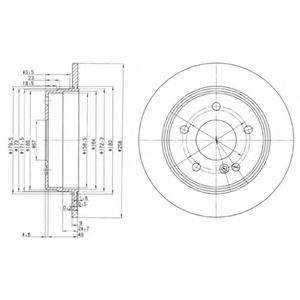 Disc frana MERCEDES C-CLASS (W202) (1993 - 2000) DELPHI BG2761 piesa NOUA