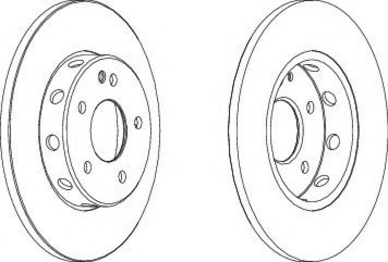 Disc frana MERCEDES C-CLASS (W202) (1993 - 2000) FERODO DDF540 piesa NOUA