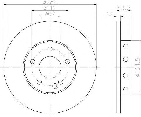Disc frana MERCEDES C-CLASS (W202) (1993 - 2000) TEXTAR 92059303 piesa NOUA