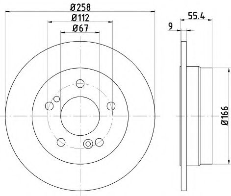 Disc frana MERCEDES C-CLASS (W202) (1993 - 2000) TEXTAR 92059503 piesa NOUA