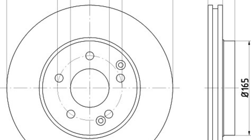 Disc frana MERCEDES C-CLASS (W202) (1993 - 2000) KRIEGER 0950004088 piesa NOUA