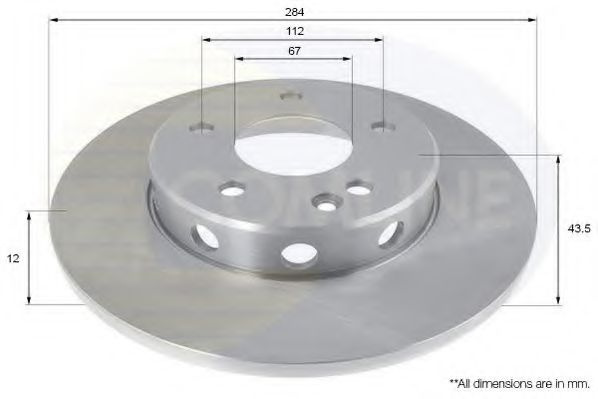 Disc frana MERCEDES C-CLASS (W202) (1993 - 2000) COMLINE ADC1604 piesa NOUA