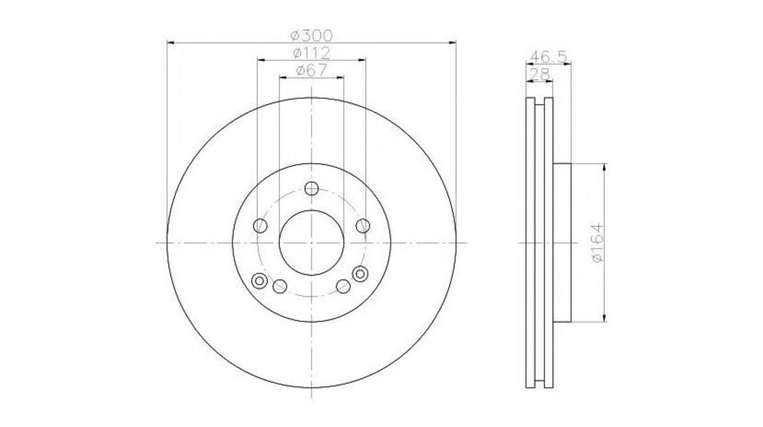 Disc frana Mercedes C-CLASS (W203) 2000-2007 #2 09830410