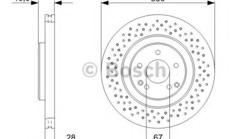 Disc frana MERCEDES C-CLASS (W203) (2000 - 2007) BOSCH 0 986 479 135 piesa NOUA