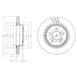 Disc frana MERCEDES C-CLASS (W204) (2007 - 2014) DELPHI BG4226C piesa NOUA