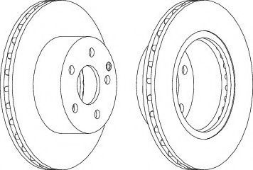 Disc frana MERCEDES C-CLASS (W204) (2007 - 2014) FERODO DDF1688 piesa NOUA