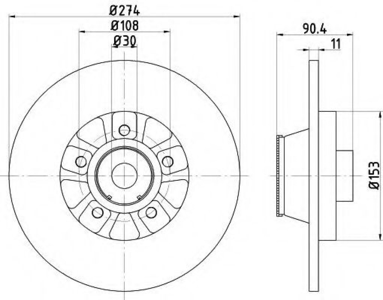 Disc frana MERCEDES CITAN Dualiner (415) (2012 - 2016) TEXTAR 92196203 piesa NOUA