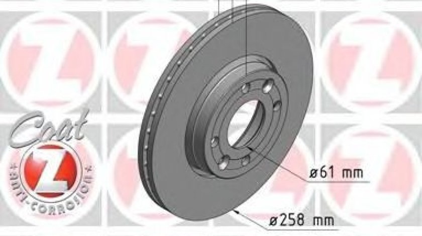 Disc frana MERCEDES CITAN Dualiner (415) (2012 - 2016) ZIMMERMANN 470.2441.20 piesa NOUA